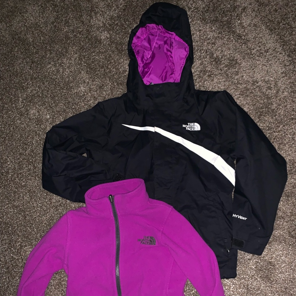 Girls North Face Coat XS 6